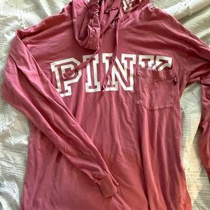 PINK VS hooded long sleeve